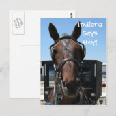 Ein Indiana Hey! Postkarte (Vorne/Hinten)