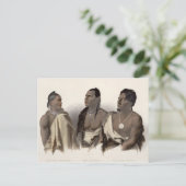 Ein Indianer aus Missouri, ein Oto Indianer und de Postkarte (Stehend Vorderseite)