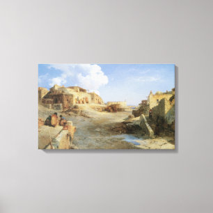 Ein Indianer-Pueblo, Laguna, New Mexico von Moran Leinwanddruck