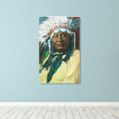 Ein indischer ChefportraitColorado Leinwanddruck (Insitu (Holzboden))