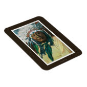 Ein indischer ChefportraitColorado Magnet (Rechte Seite)