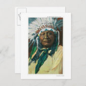 Ein indischer ChefportraitColorado Postkarte (Vorne/Hinten)