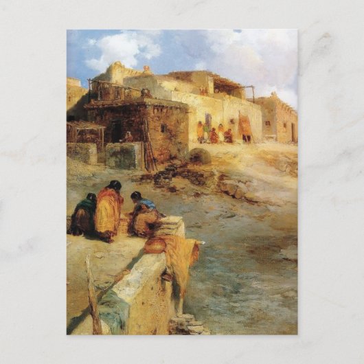 Ein indischer Pueblo Laguna New Mexico - 1906 Postkarte (Vorderseite)