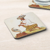 Ein indischer Schlangenbeschwörer mit einer Kobra, Getränkeuntersetzer (Linke Seite)