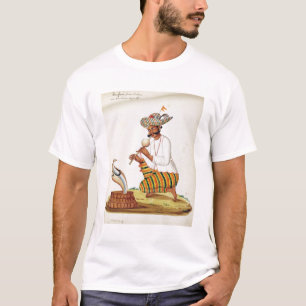 Ein indischer Schlangenbeschwörer mit einer Kobra T-Shirt