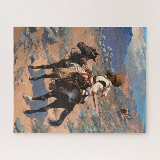 Ein indischer Trapper von Frederic Remington Puzzle (Horizontal)
