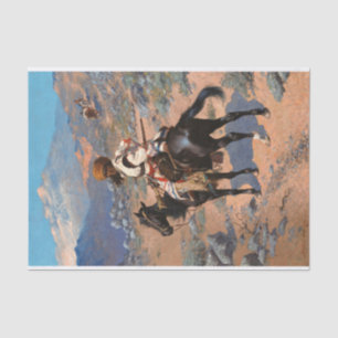 Ein indischer Trapper von Frederic Remington Seidenpapier
