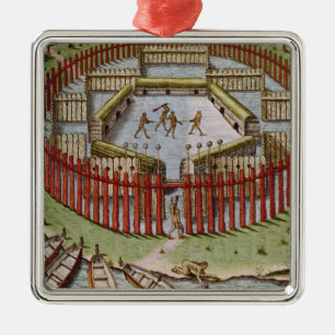 Ein indisches Dorf Ornament Aus Metall