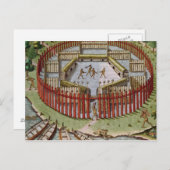 Ein indisches Dorf Postkarte (Vorne/Hinten)