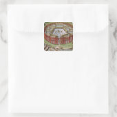 Ein indisches Dorf Quadratischer Aufkleber (Tasche)