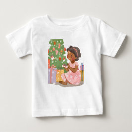 Ein indisches Glas, das Geschenke öffnet Baby T-shirt