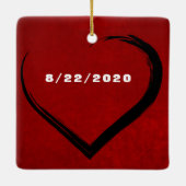 Ein individuell anpassbares 2-seitiges elegantes S Keramikornament (Rückseite)