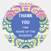 Ein individuelles "Danke"-Aufkleber-Design 11 Runder Aufkleber (Vorderseite)