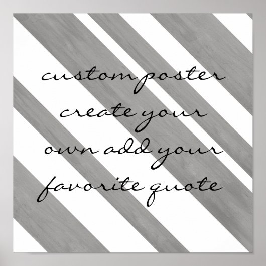 Ein individuelles Plakat fügt ein eigenes Zitat au (Vorne)