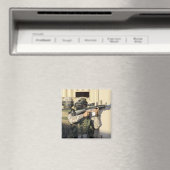 Ein Infanterie-Scout zielt auf seine Waffe Magnet (In Situ (Geschirrspüler))