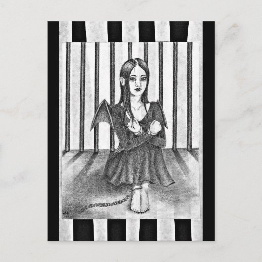 Ein inhaftierter Engel Postkarte (Vorderseite)