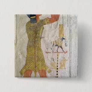 Ein Inmutef Priester, der ein Angebot macht Button