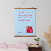 Ein Inspirierend Hangband Wandteppich Mit Holzrahmen (Schlafzimmer)