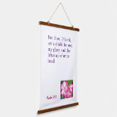 Ein inspirierendes Hangband Wandteppich Mit Holzrahmen (Gewinkelt)