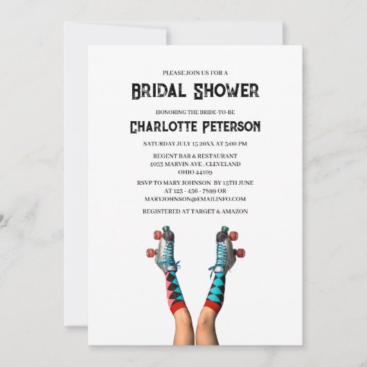 Ein Inspiriertes Brautparty in der Disco Einladung (Vorderseite)