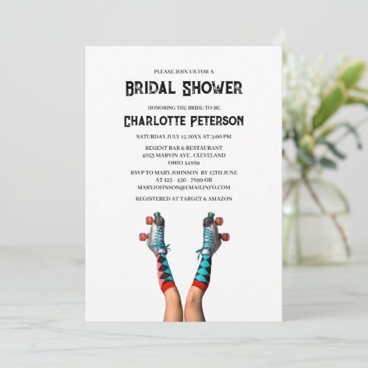 Ein Inspiriertes Brautparty in der Disco Einladung (Stehend Vorderseite)