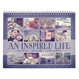 Ein inspiriertes Leben | Vintage-Zitate Indigo Kalender