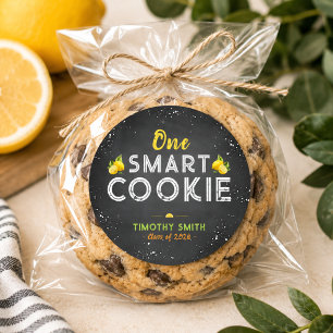 Ein intelligenter Cookie-Abschlussaufkleber Runder Aufkleber