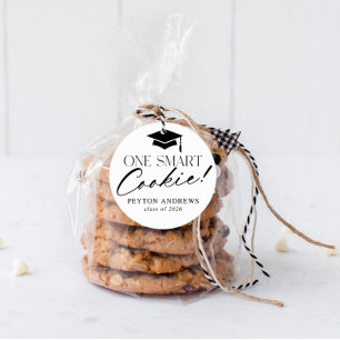 Ein intelligentes Cookie-Abschlusslabel Runder Aufkleber