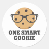 Ein intelligentes Cookie Runder Aufkleber (Vorderseite)