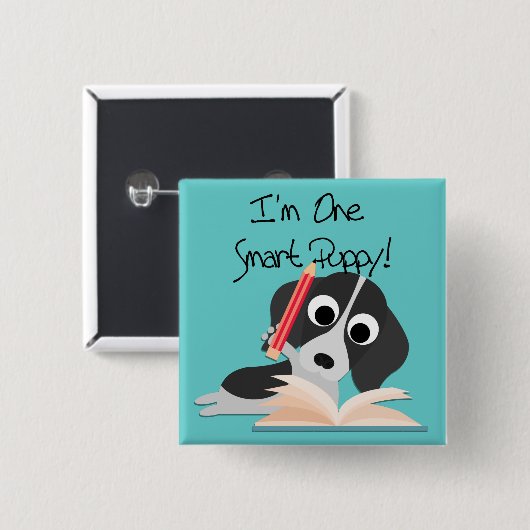 Ein intelligentes Puppy Button (Vorne & Hinten)