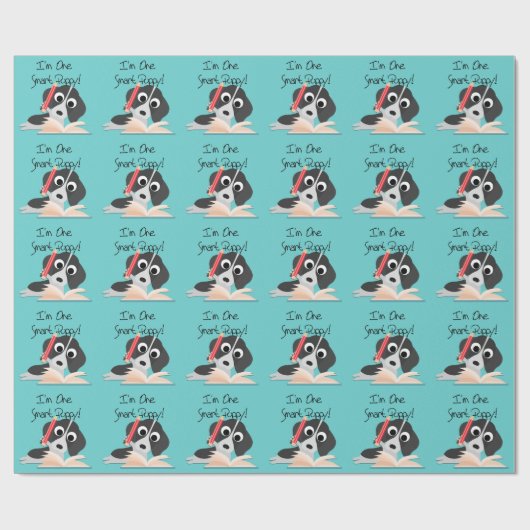 Ein intelligentes Puppy Geschenkpapier (Flach)