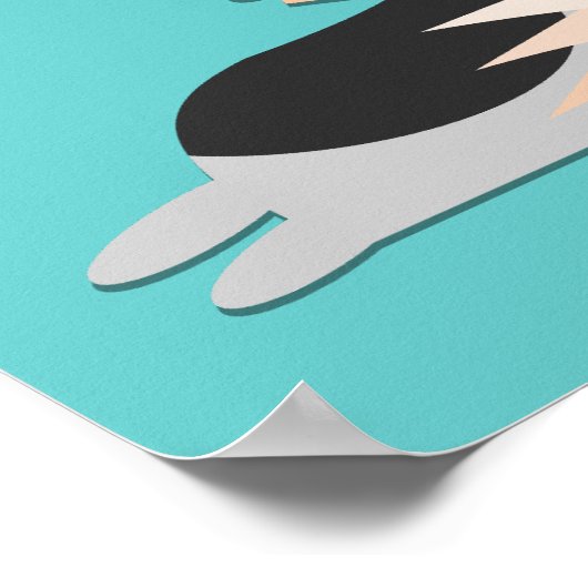 Ein intelligentes Puppy Poster (Ecke)