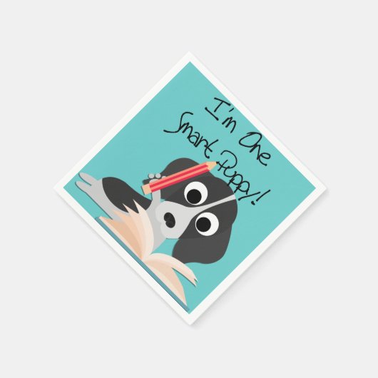 Ein intelligentes Puppy Serviette (Ecke)