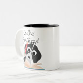 Ein intelligentes Puppy Zweifarbige Tasse (Vorderseite Links)