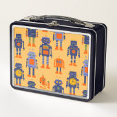 ein interessanter Roboter Metall Brotdose (Vorderseite)