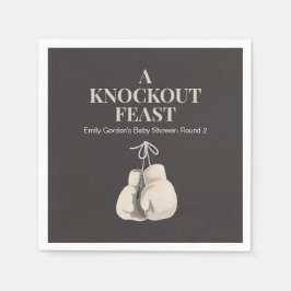Ein interessantes Fest-Boxing-Theme Papier Napkins Serviette