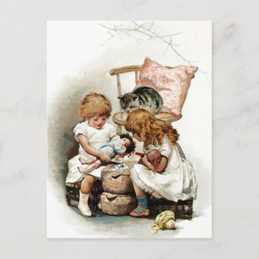 Ein interessantes Spiel Postkarte (Vorderseite)