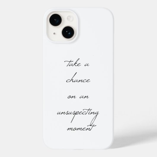 Ein iPhone-Fall mit Chance Case-Mate iPhone Hülle (Rückseite)