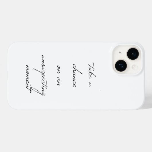 Ein iPhone-Fall mit Chance Case-Mate iPhone Hülle (Rückseite (Horizontal))