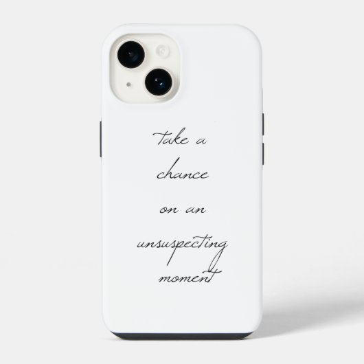 Ein iPhone-Fall mit Chance iPhone Hülle (Rückseite)