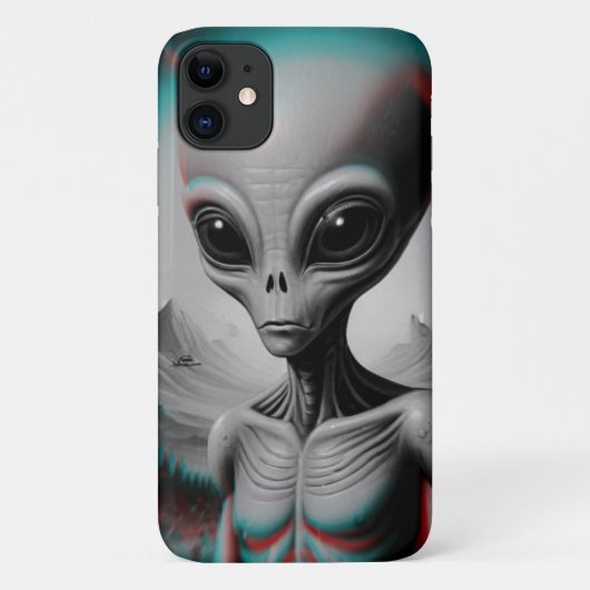ein iPhone mit Alien 11-Gehäuse Case-Mate iPhone Hülle (Rückseite)