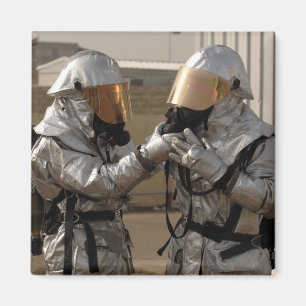 Ein irakischer Feuerwehrmann Magnet