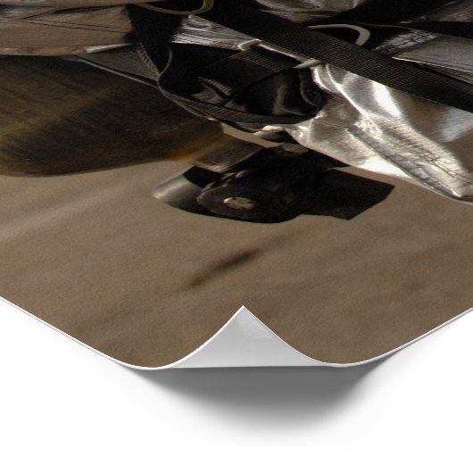 Ein irakischer Feuerwehrmann Poster (Ecke)