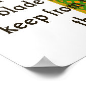 Ein Ire ist nie Betrunken - irisches Zitat Poster (Ecke)