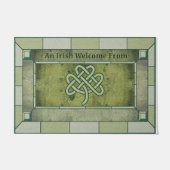 Ein irischer Empfang von Rug, irischer Wohngestalt Fußmatte (Vorderseite)