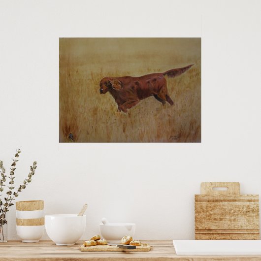 Ein irischer Feldtag Poster (Küche)