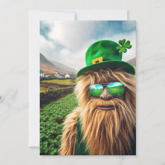 Ein irischer Sasquatch Feiertagskarte