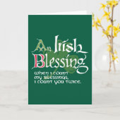 Ein irischer Segen Karte (Gelbe Blume)