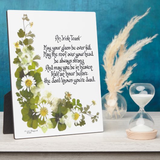 Ein irischer Toast Fotoplatte (Seite)