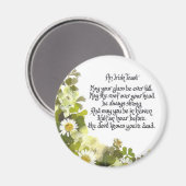 Ein irischer Toast Magnet (Vorderseite/Rückseite)